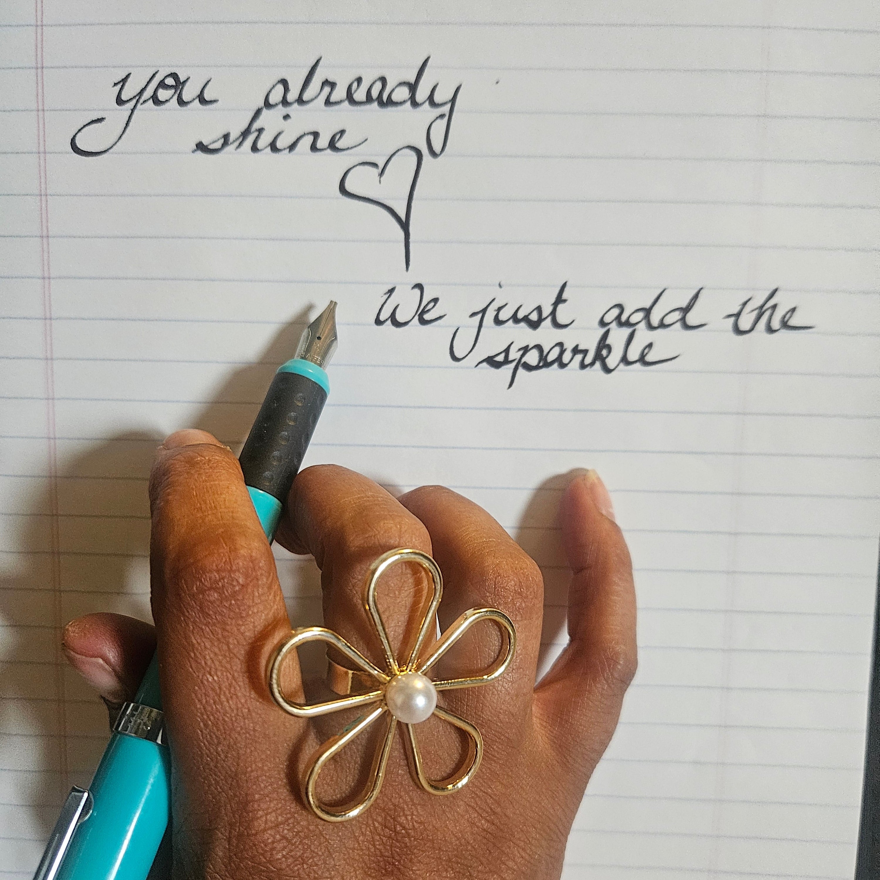 Golden Daisy Ring