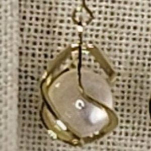 Gold Bow Drop Earrings