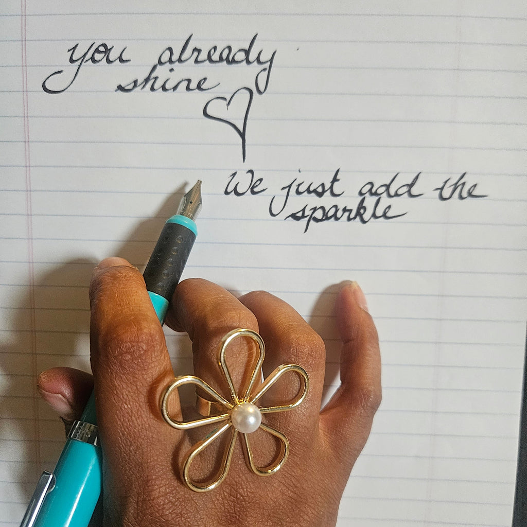 Golden Daisy Ring