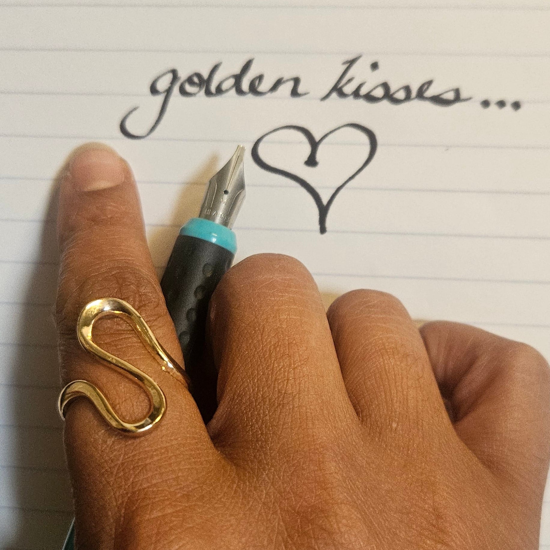 Golden Wave Ring